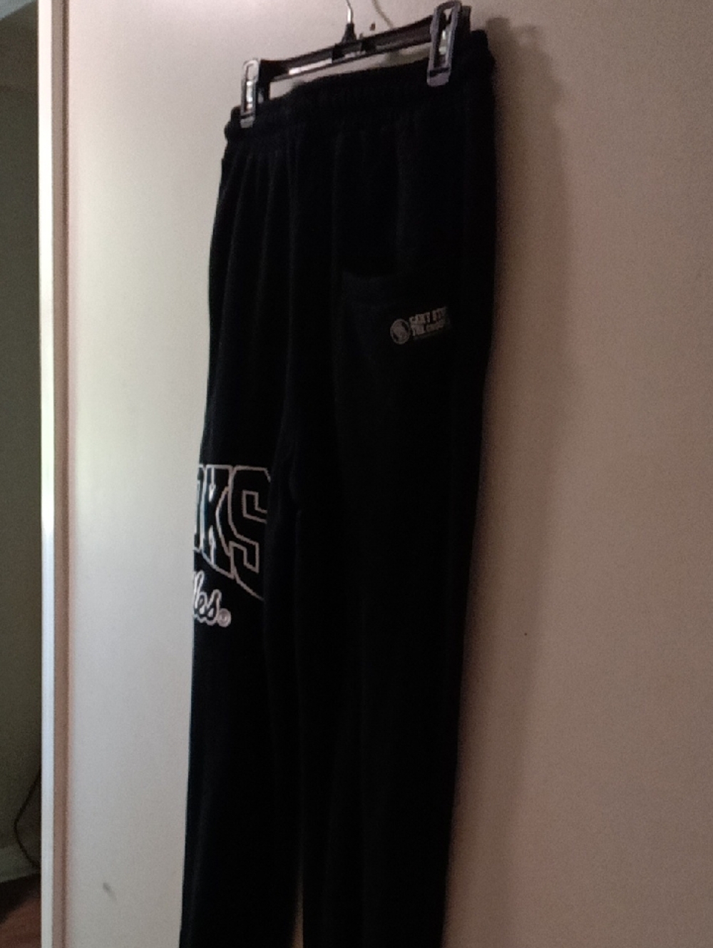 Crooks & Castles Black Jogger Sweatpants with White Graphics